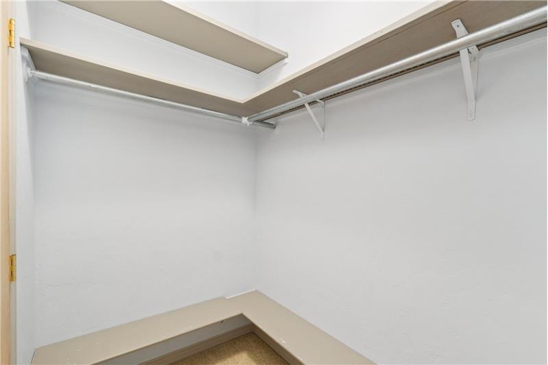 East bedroom's walk-in closet