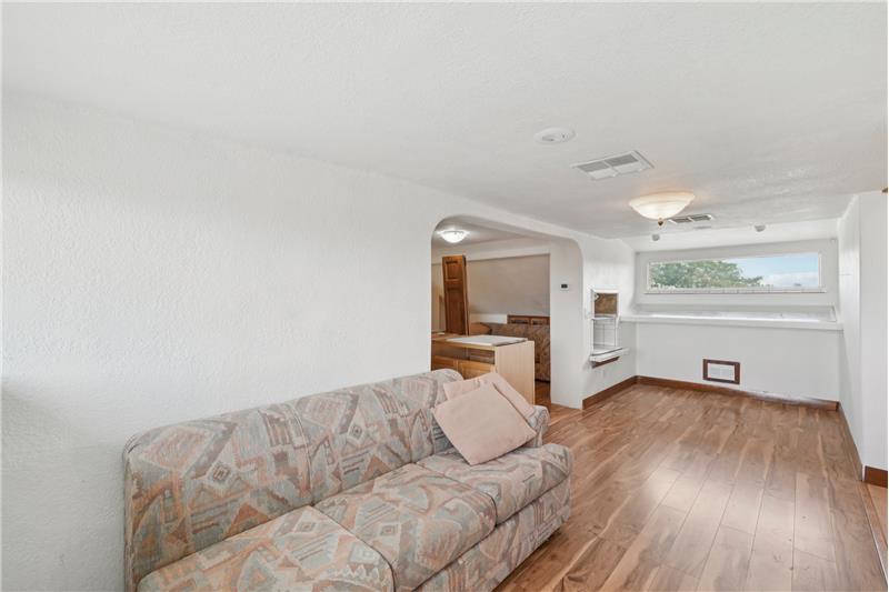 Attic can be living space or storage.