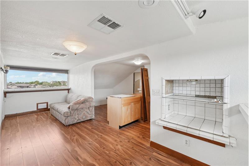 Attic over the garage