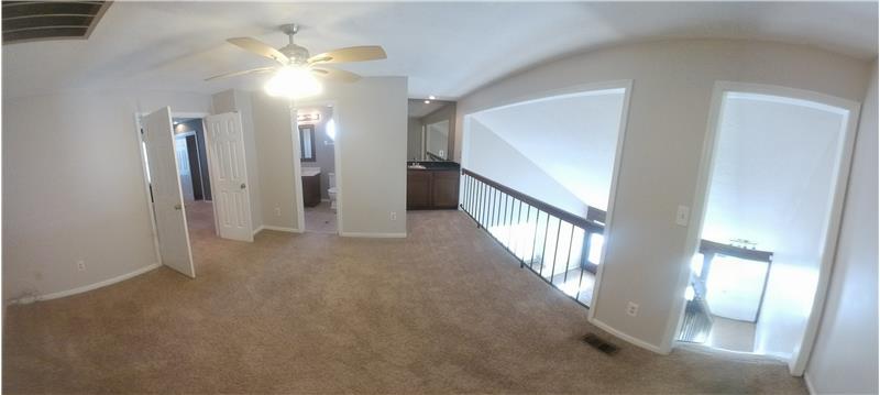 Bonus Room Overlooking Living Room Below