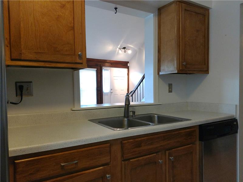 Kitchen with Pass-through to Living Room