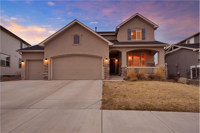 Sunset Views of Covered Front Porch