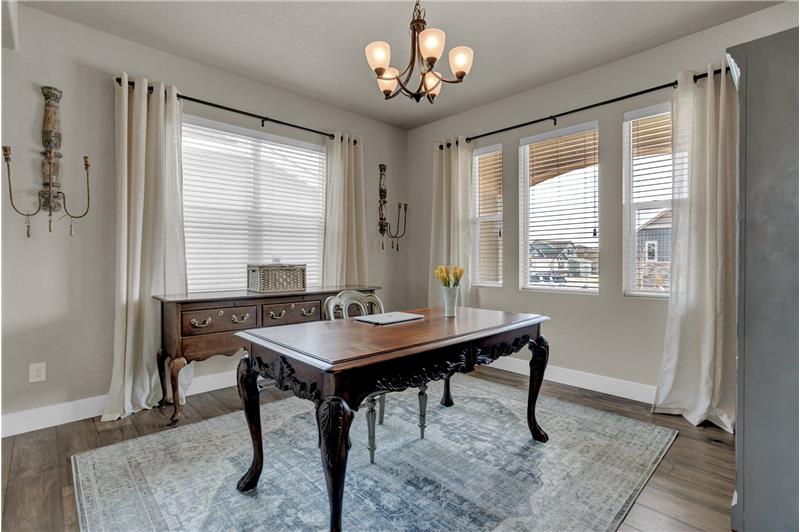 Main Level Office with Views of the Front Yard