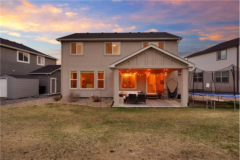 Sunset Views of the Backyard