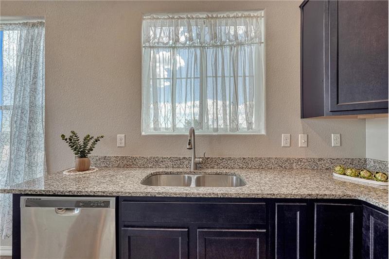 Beautiful granite countertops.