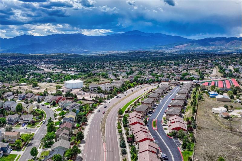 Aerial view of complex and beautiful mountain views.