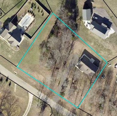 Large lot & wooded area to the left