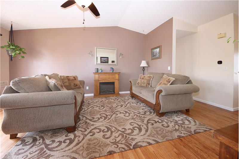 Living Room with designer paint tones