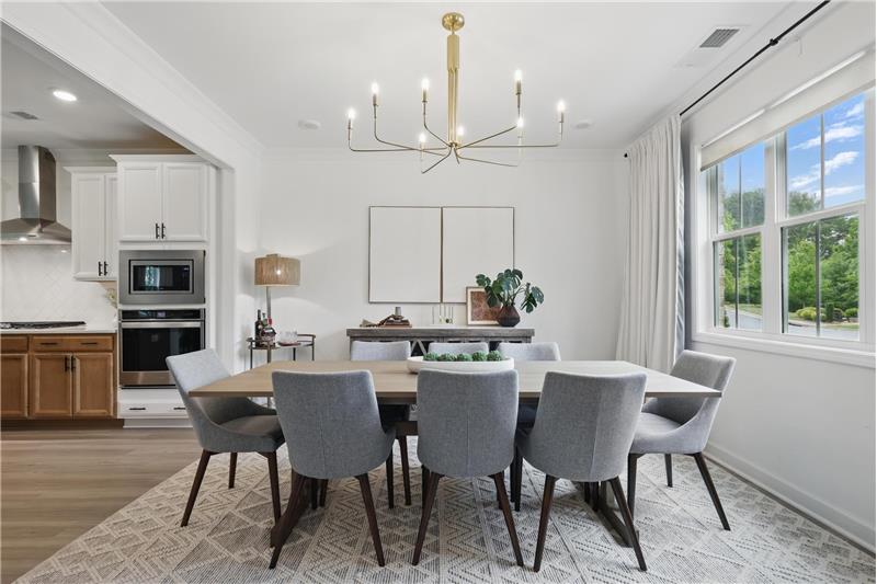 Beautiful views of protected green space