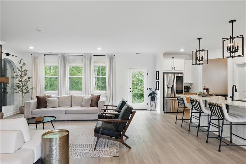 Backs to protected green space for privacy