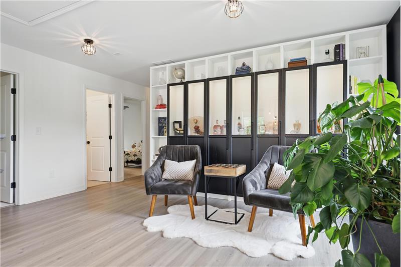 Loft with Built-in Cabinetry