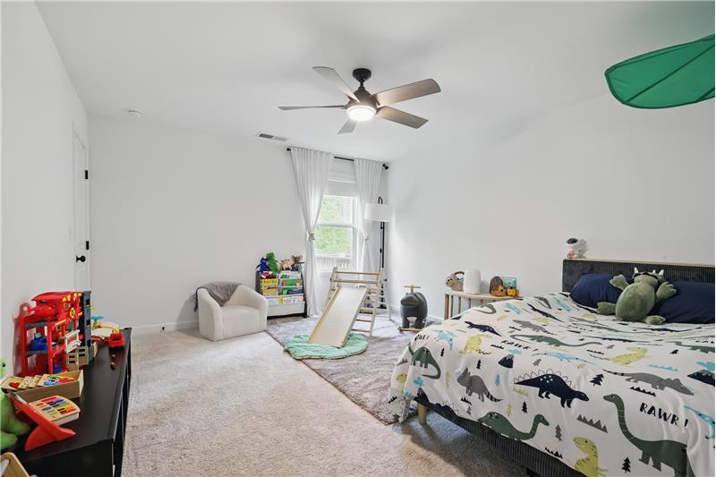 All secondary bedrooms have upgraded fan