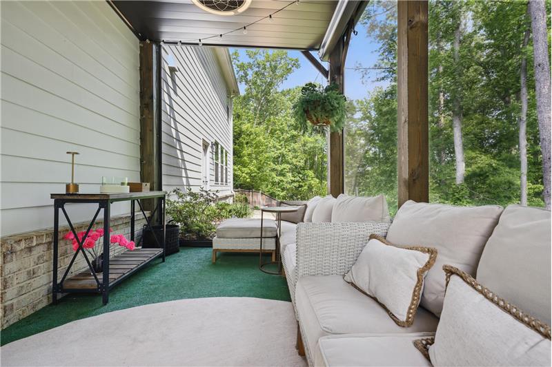 Upgraded ceiling package with gutters and upgraded lighting