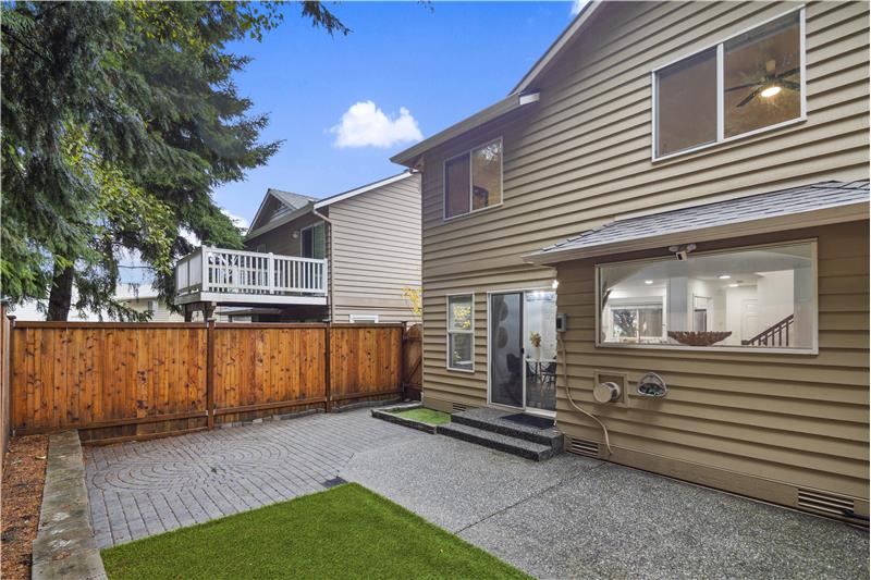 Back yard space is large! Fully Fenced!