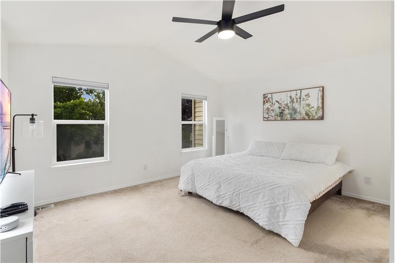 HUGE primary bedroom!
