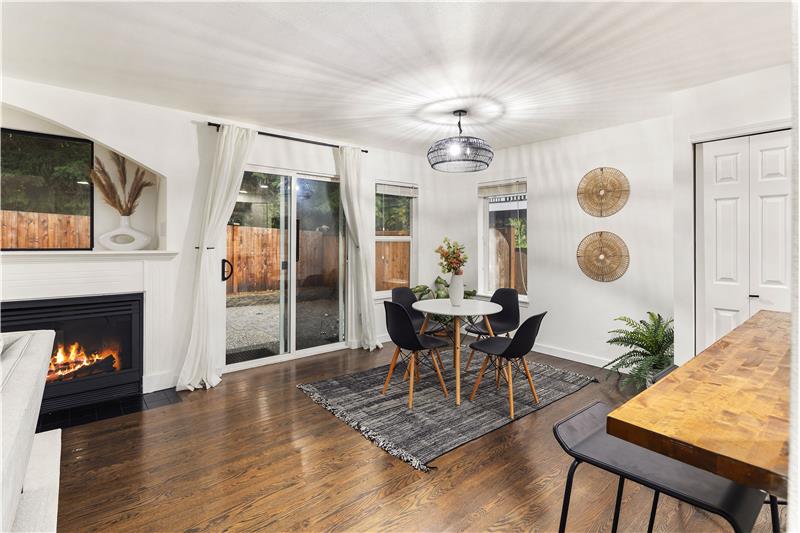 Flows easily to the outdoor fully fenced back yard!
