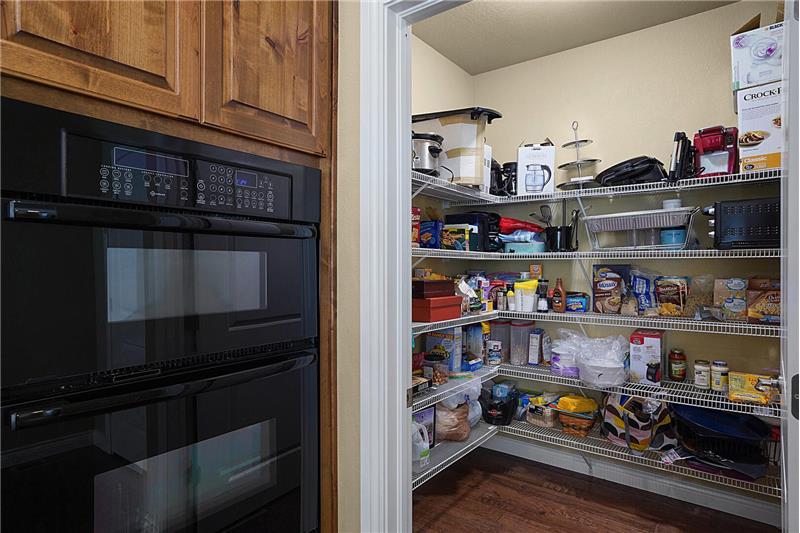 Walk-In Pantry and Built-In Microwave & Oven
