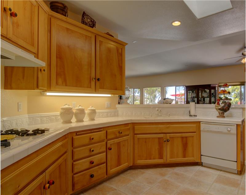 Walls of cabinets and masses of counter space.