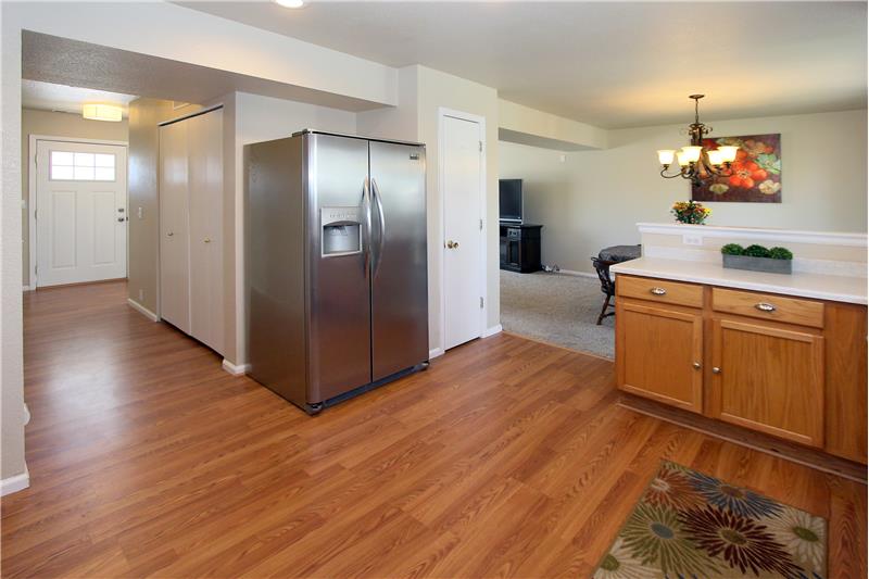 Spacious kitchen also features a kitchen pantry