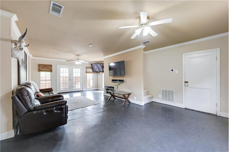 Door leads to the garage!