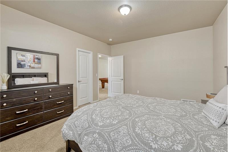 Basement Bedroom #4 also offers a walk in closet.