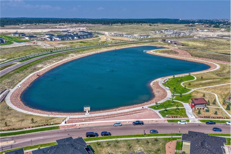Wolf Lake for seasonal fishing and trails for walking.