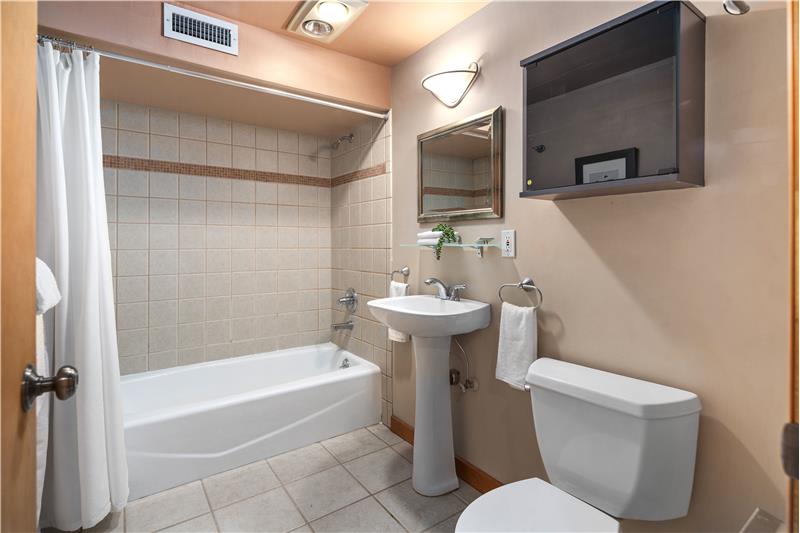 Full Bath on Lower Level