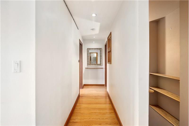 Hallway to Living Quarters.