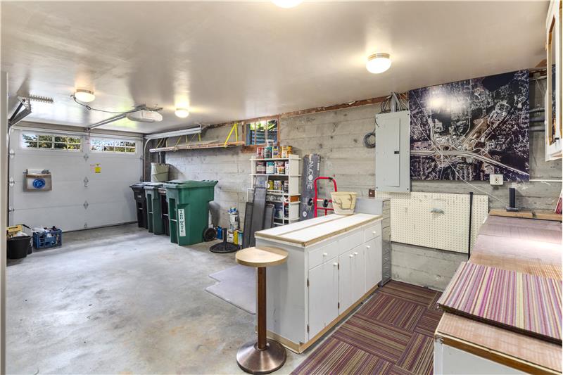 Garage, next to laundry room.