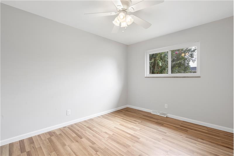 Bedroom #2  w/ceiling fan and big window