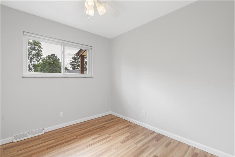 Bedroom #3 w/ceiling fan