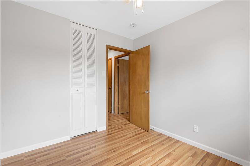 Bedroom #3 w/ceiling fan and closet
