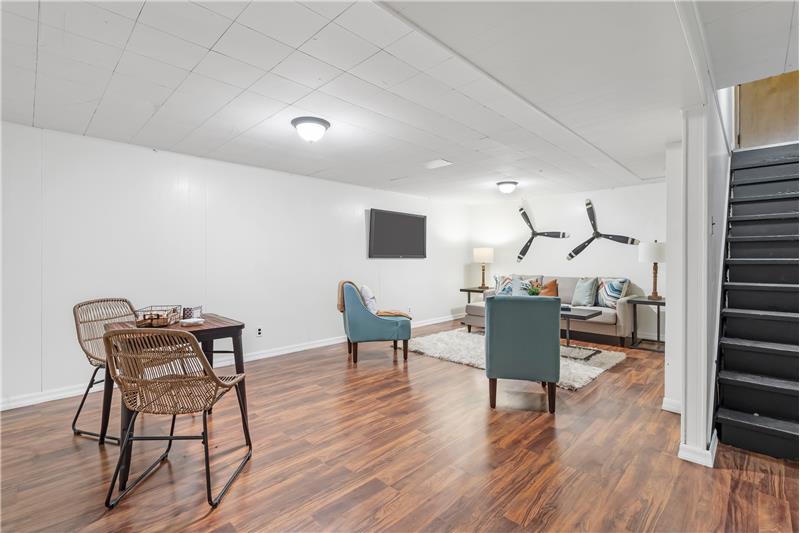 Spacious Lower Level Family room