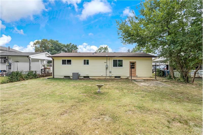 Big fenced back yard