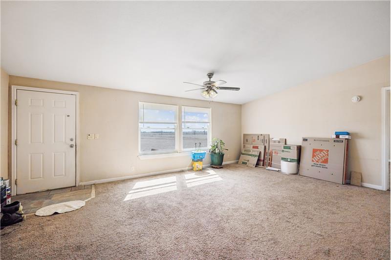 Large, open living room.