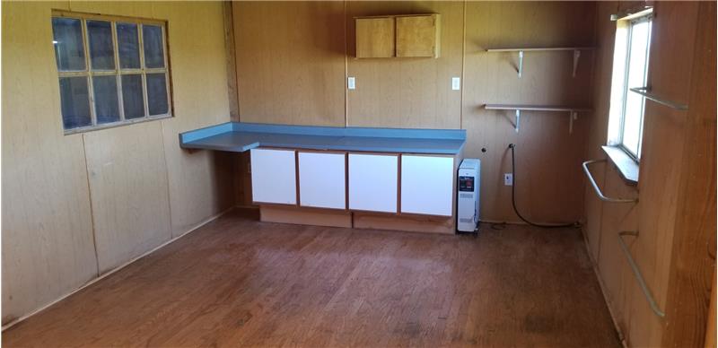 Work area in the barn