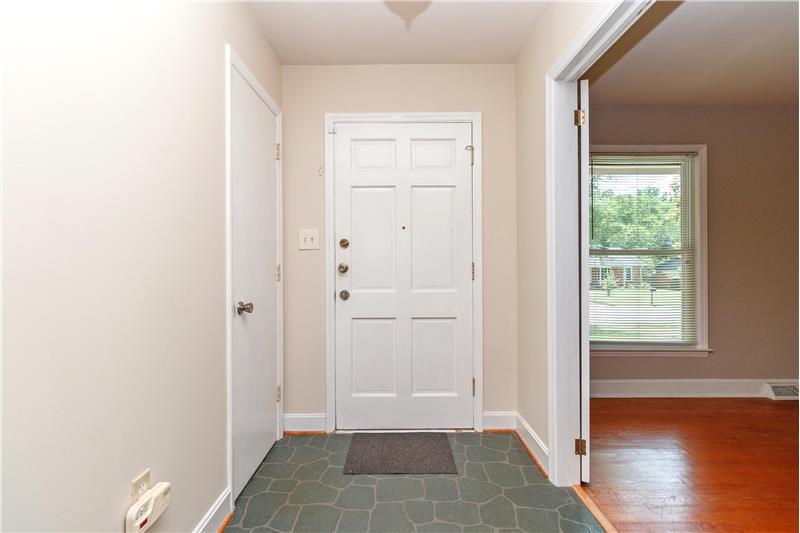 Entry with coat closet