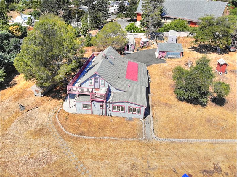 Arial view of main house