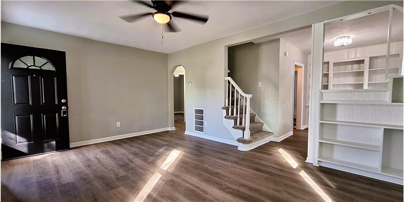 Living Room with Built-ins