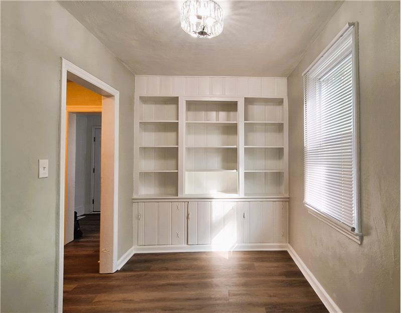 Built-in China Hutch in Dining Room