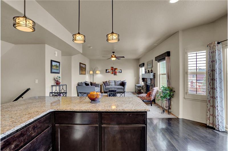 The Family Room is conveniently located off the Kitchen making it easy to entertain
