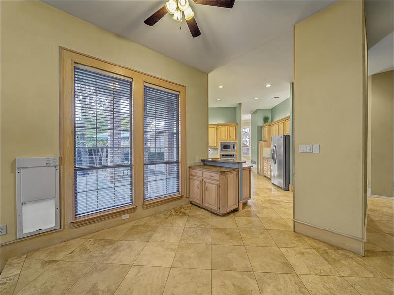 Lots of large windows creating natural light serene atmosphere inside the home