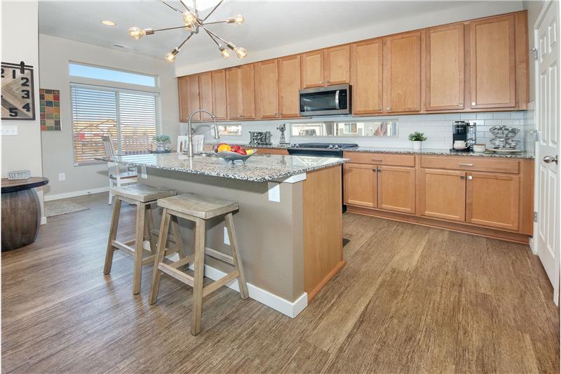 Gourmet Island Kitchen with Counter Bar