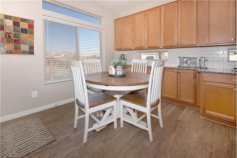 Walkout Dining Area to Covered and Expanded Patio