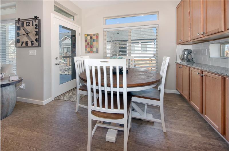 Walkout Dining Area
