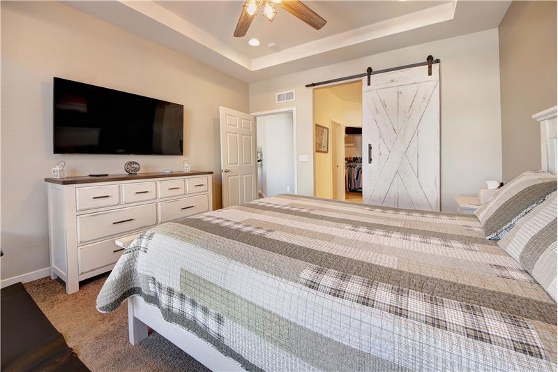 Primary Bedroom into Attached Luxury Shower Bathroom