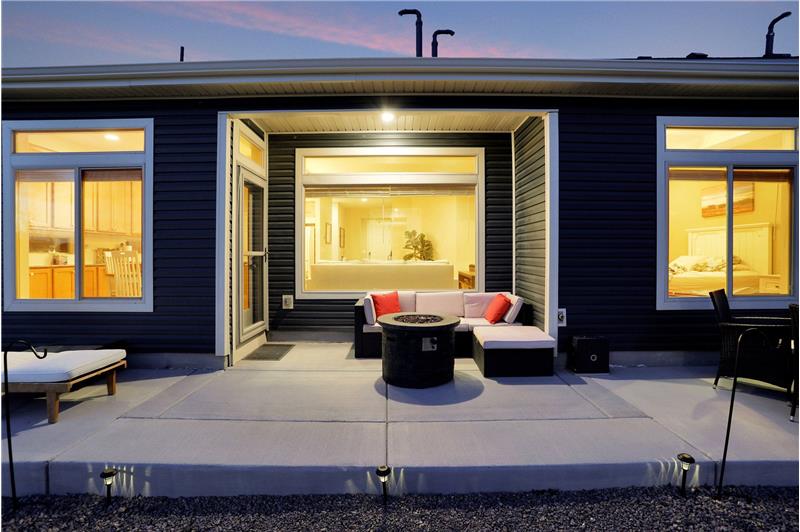Sunset Views of Covered and Expanded Back Patio