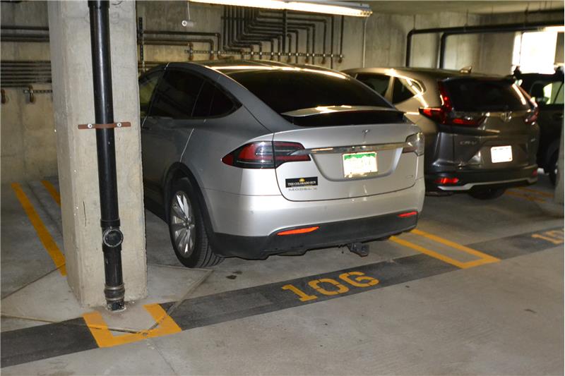 Reserved parking space in main-floor garage