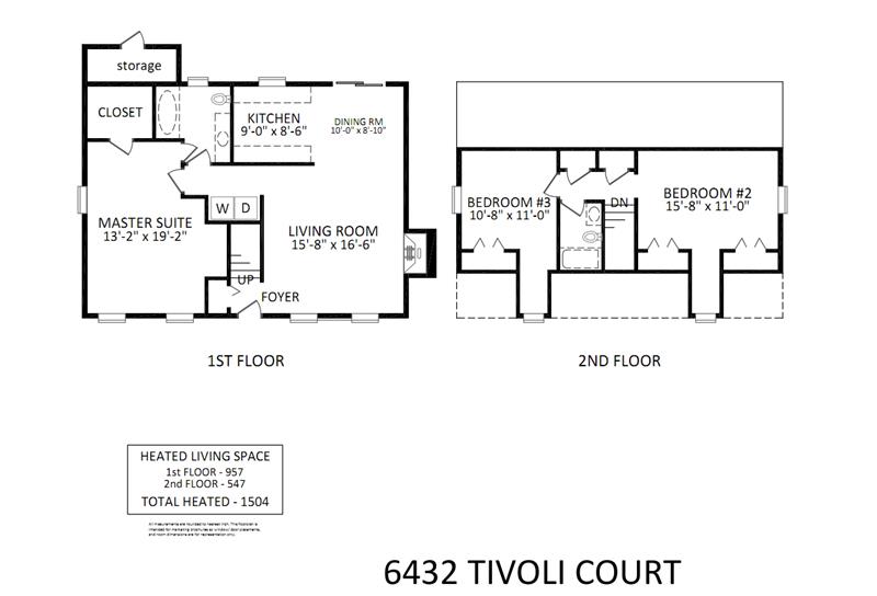 Floor Plan: 6432 Tivoli Drive