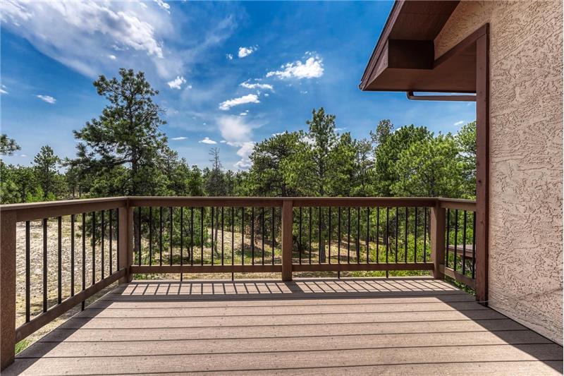 Private deck off the Primary Bedroom to enjoy quiet time and amazing views.